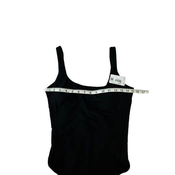Lululemon Waterside Scoop One Piece Swimsuit Black Size 6 Low Back Removable Cup - Picture 5 of 6